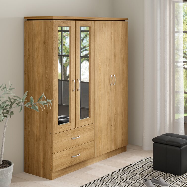 4 door 2024 oak wardrobe